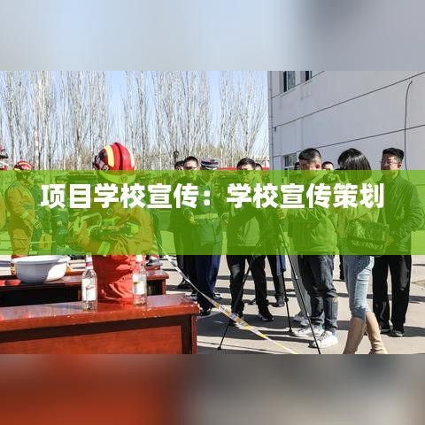 项目学校宣传：学校宣传策划 