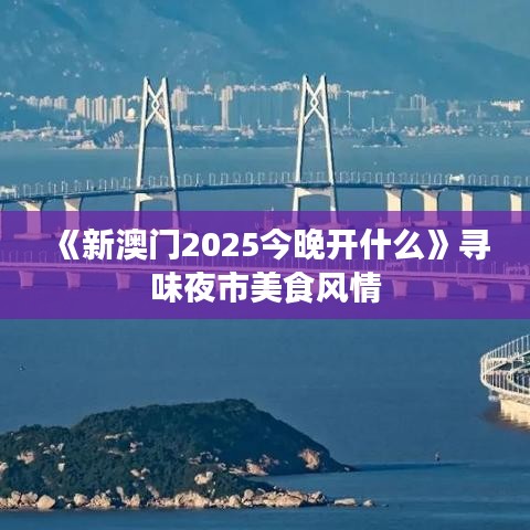 《新澳门2025今晚开什么》寻味夜市美食风情