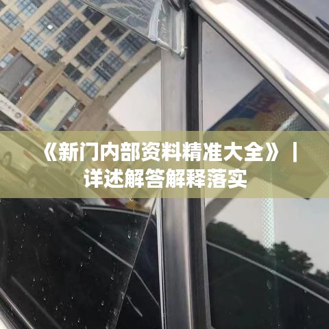 《新门内部资料精准大全》｜详述解答解释落实
