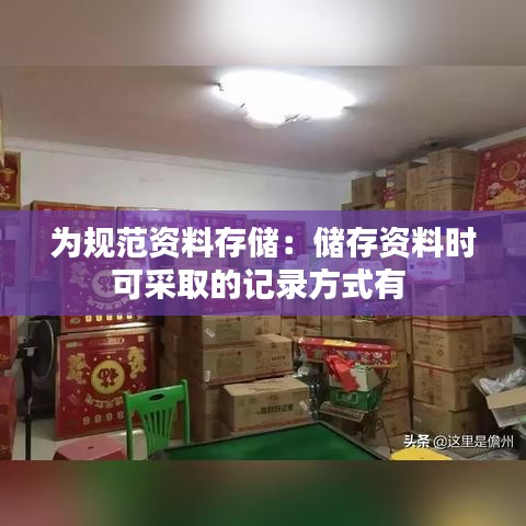 为规范资料存储：储存资料时可采取的记录方式有 