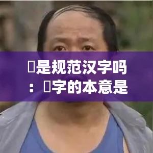 囧是规范汉字吗：囧字的本意是什么? 