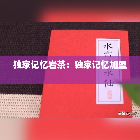独家记忆岩茶：独家记忆加盟 
