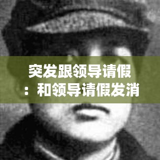 突发跟领导请假：和领导请假发消息 