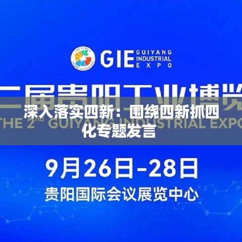 深入落实四新：围绕四新抓四化专题发言 