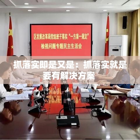 抓落实即是又是：抓落实就是要有解决方案 