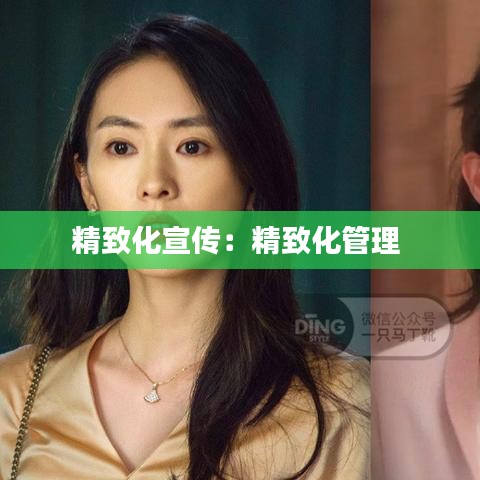 精致化宣传：精致化管理 