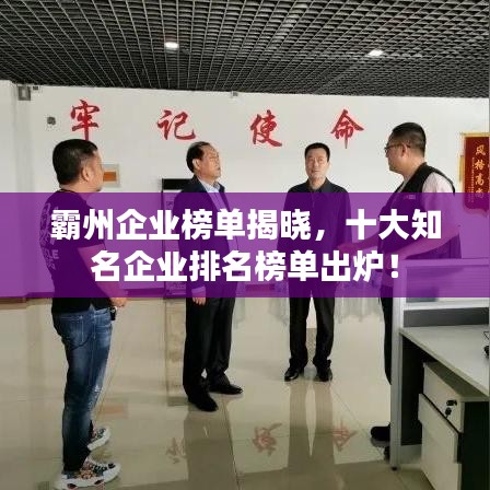 霸州企业榜单揭晓，十大知名企业排名榜单出炉！