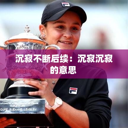 沉寂不断后续：沉寂沉寂的意思 