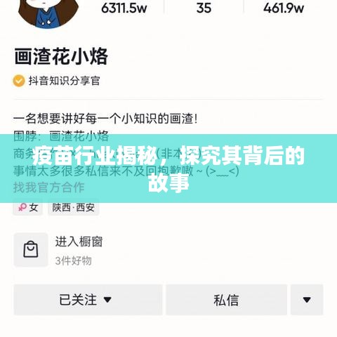 疫苗行业揭秘，探究其背后的故事