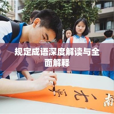 规定成语深度解读与全面解释