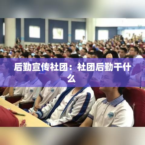 后勤宣传社团：社团后勤干什么 