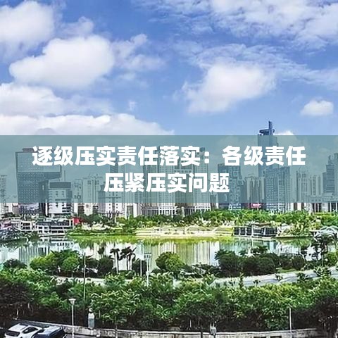 逐级压实责任落实：各级责任压紧压实问题 