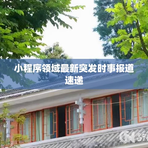 小程序领域最新突发时事报道速递