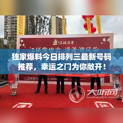 独家爆料今日排列三最新号码推荐，幸运之门为你敞开！