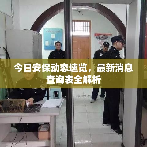 今日安保动态速览，最新消息查询表全解析