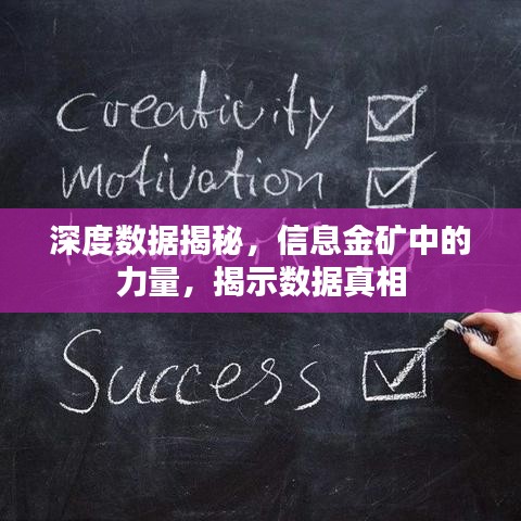 深度数据揭秘，信息金矿中的力量，揭示数据真相