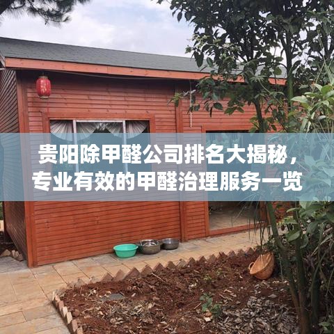 贵阳除甲醛公司排名大揭秘，专业有效的甲醛治理服务一览