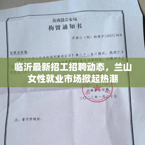 临沂最新招工招聘动态，兰山女性就业市场掀起热潮