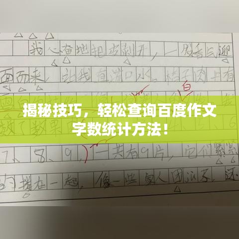 揭秘技巧，轻松查询百度作文字数统计方法！