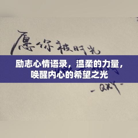 励志心情语录，温柔的力量，唤醒内心的希望之光